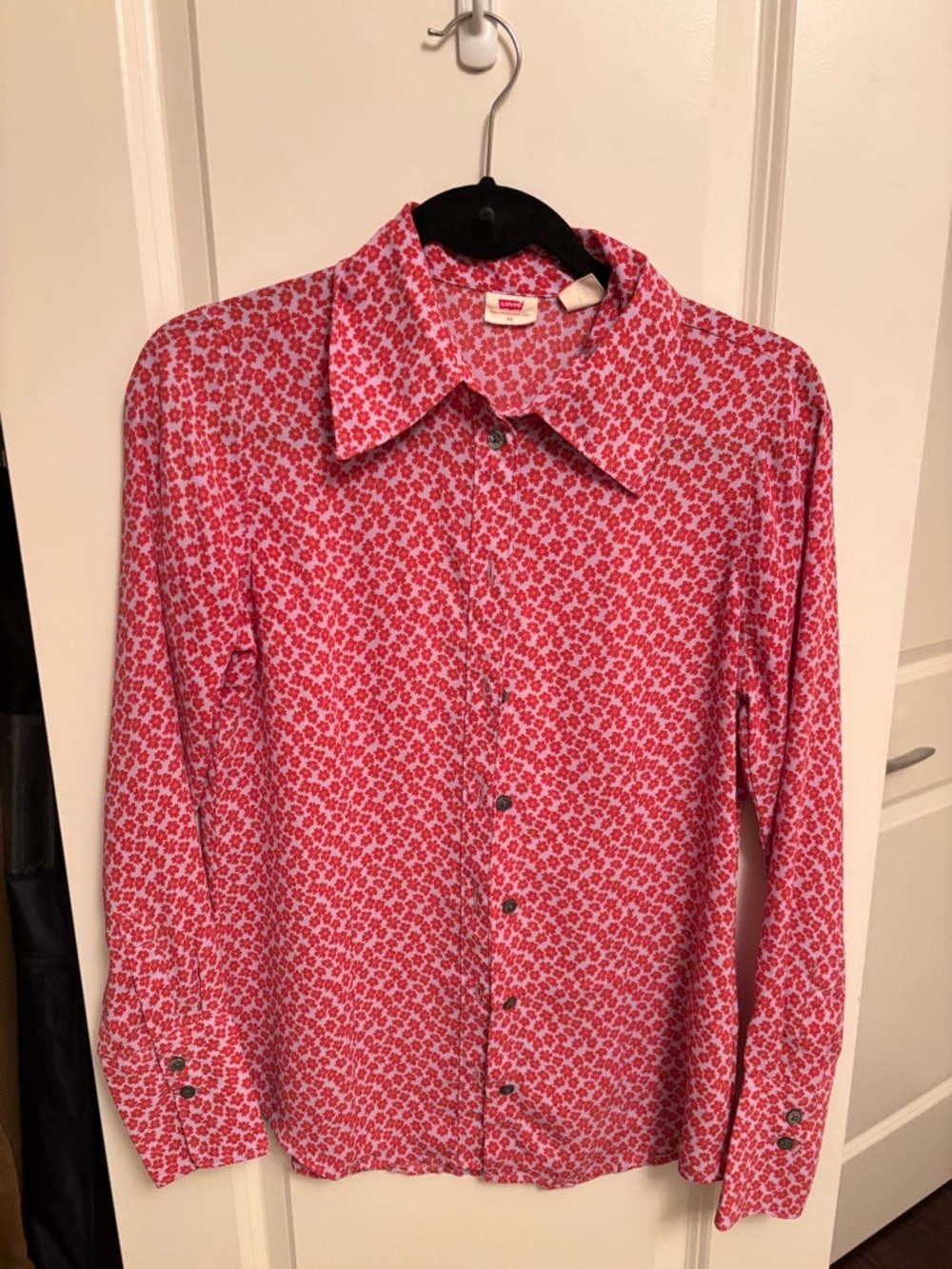 Levi’s Red Floral Button-Down Shirt